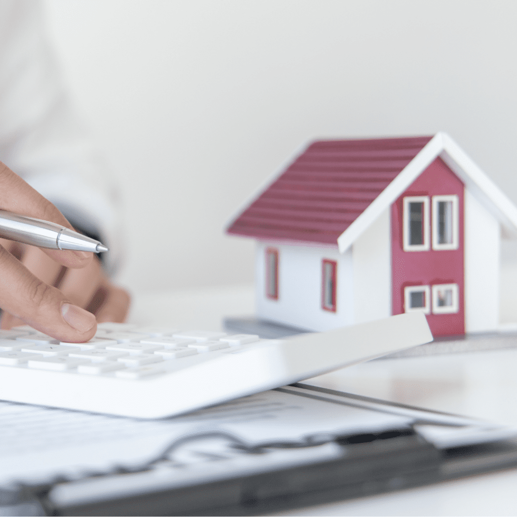 a model house on a desk
